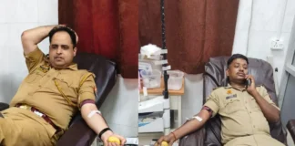 एनीमिया पीड़ित बालिका की मदद को आगे आई जसवंतनगर पुलिस, सैफई मेडिकल कॉलेज में किया रक्तदान
